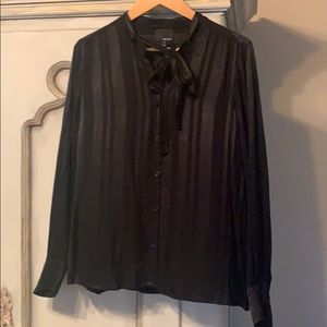 Greylin Black on Black Striped Button Down